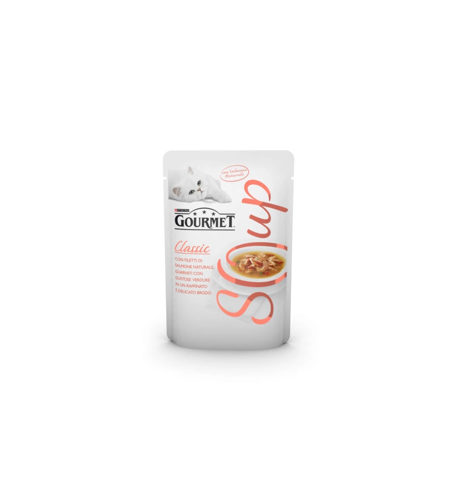 GOURMET SOUP CON SALMONE & VERDURE - 40 GRAMMI.