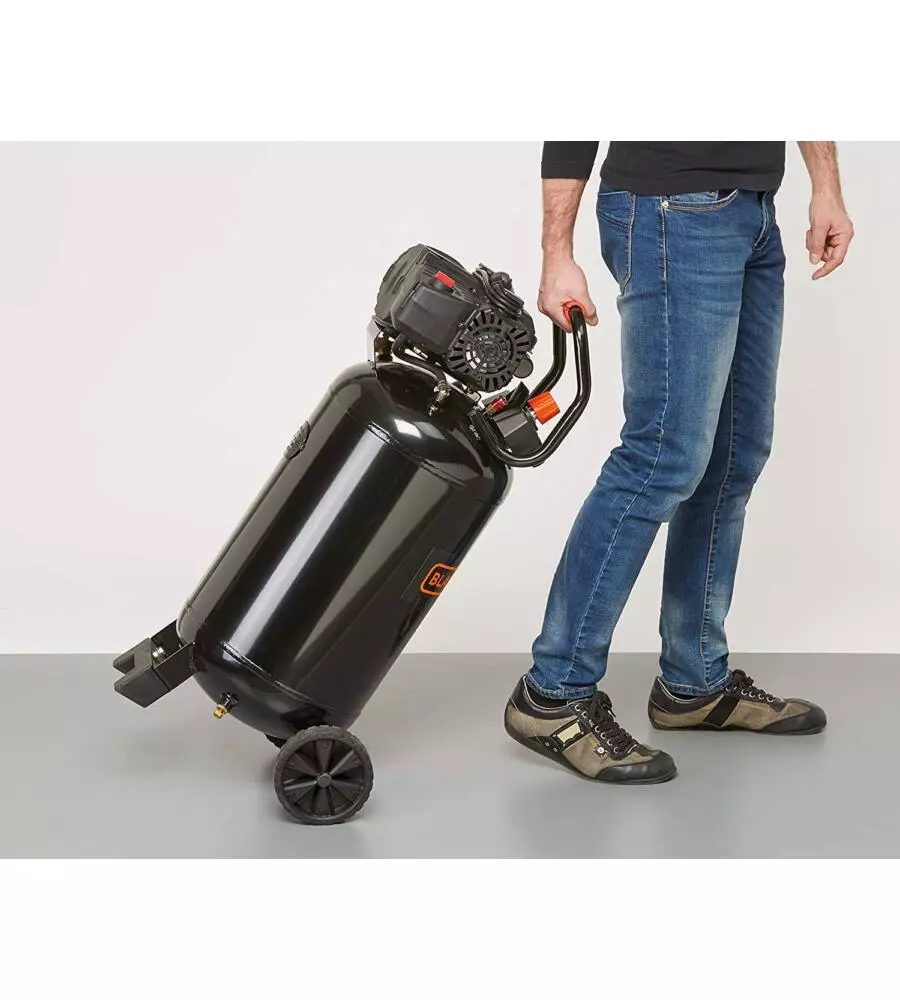 COMPRESSORE ARIA VERTICALE BLACK+DECKER "BD227/50V-NK" 50L 2HP