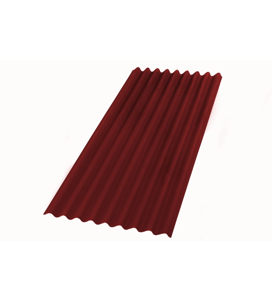LASTRA ONDULINE FIBROBITUMINOSE COLORE ROSSO INTENSE - 85 x 200 CM.