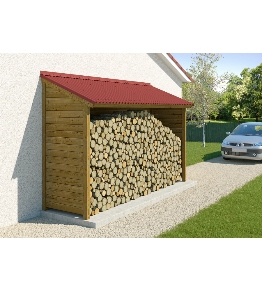 LASTRA ONDULINE FIBROBITUMINOSE COLORE ROSSO INTENSE - 85 x 200 CM.