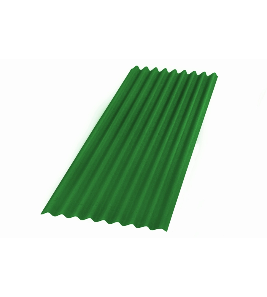 LASTRA ONDULINE FIBROBITUMINOSE COLORE VERDE INTENSE - 85 x 200 CM.