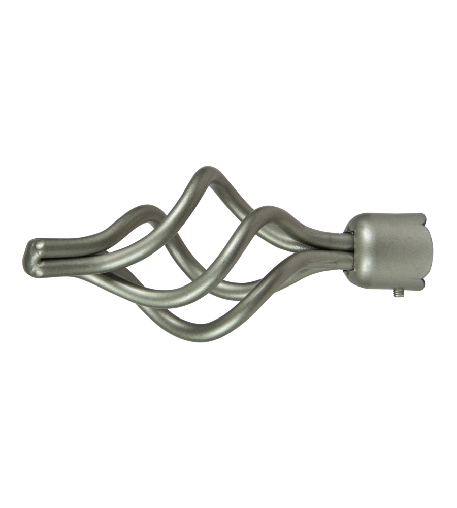 1 POMOLO CIORCIOLA NICHEL TERMINALE PER TUBO DIAMETRO 20 MM