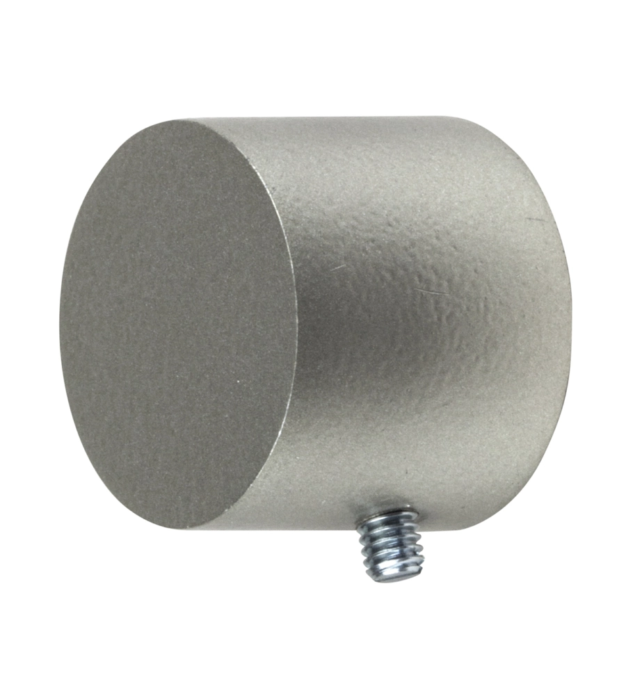 2 POMOLI NICHEL A TAPPO TERMINALE PER TUBO TENDE DIAMETRO 20 MM