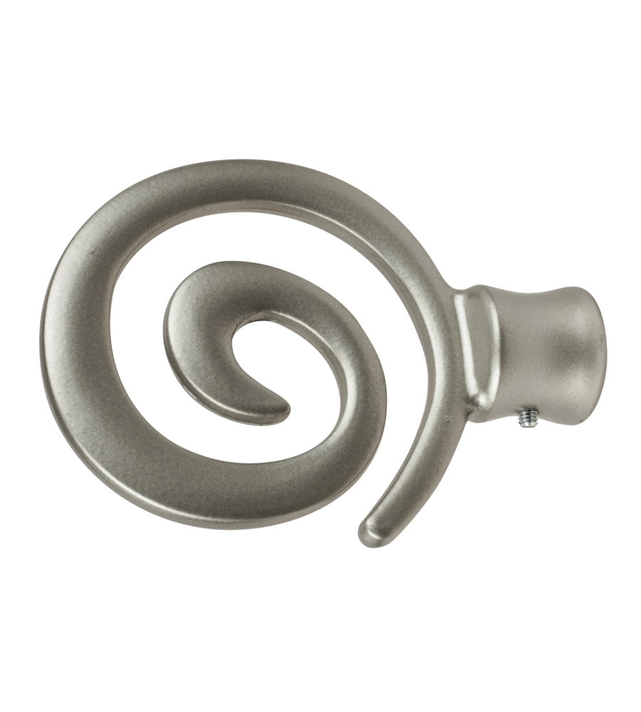 2 POMOLI NICHEL A SPIRALE TERMINALE PER TUBO TENDE DIAMETRO 20 MM