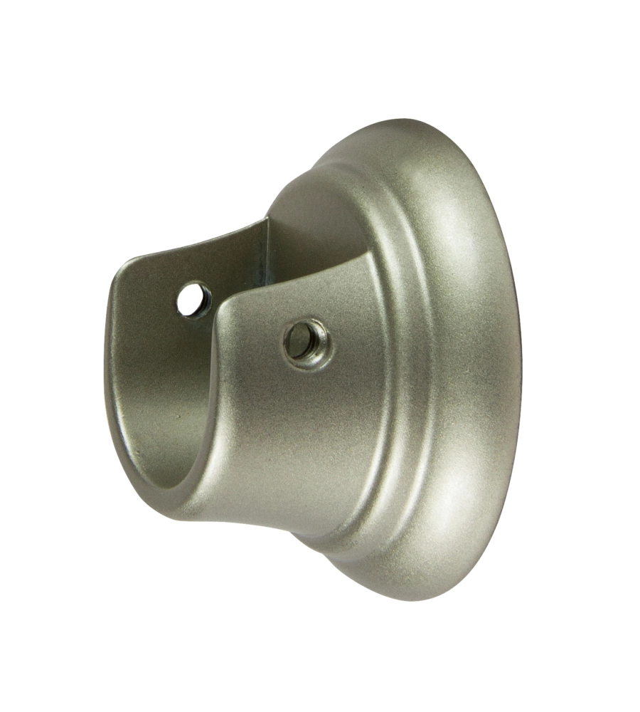 2 SUPPORTI NICHEL LATERALI PER TUBO TENDA DIAMETRO 20 MM