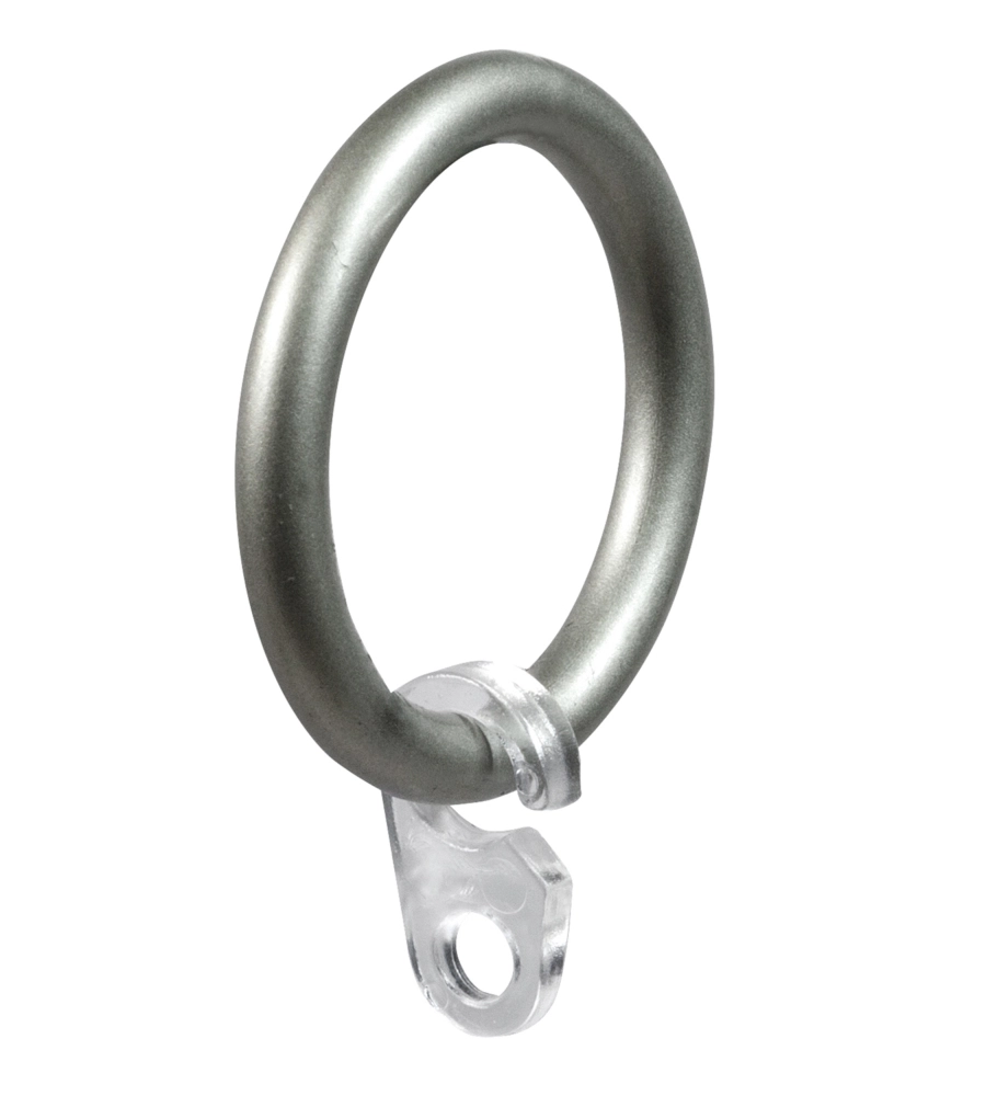 8 ANELLI NICHEL PER TUBO TENDA DI DIAMETRO 20 MM