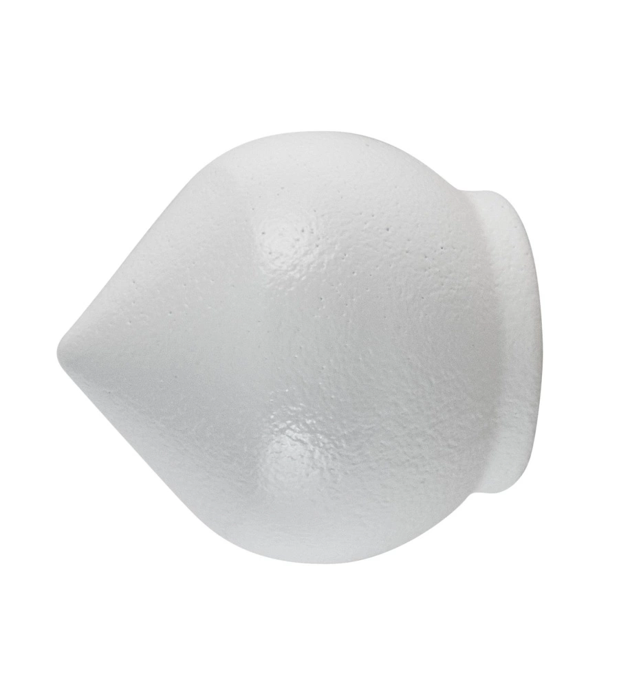 2 POMOLI BIANCHI A BULBO TERMINALI PER TUBO TENDE DIAMETRO 20 MM