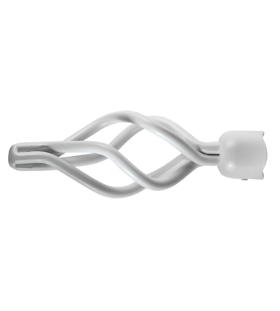 1 POMOLO CIORCIOLA BIANCO TERMINALE PER TUBO DIAMETRO 20 MM