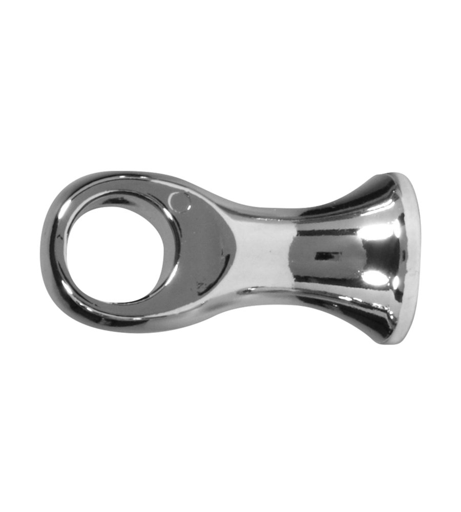 2 SUPPORTI CROMATI DA 50 MM PER TUBO TENDE DIAMETRO 13 MM