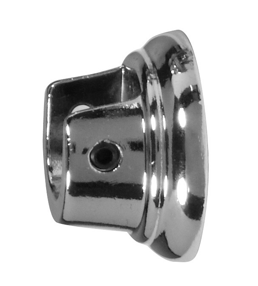 2 SUPPORTI LATERALI CROMATI PER TUBO TENDE DIAMETRO 13 MM