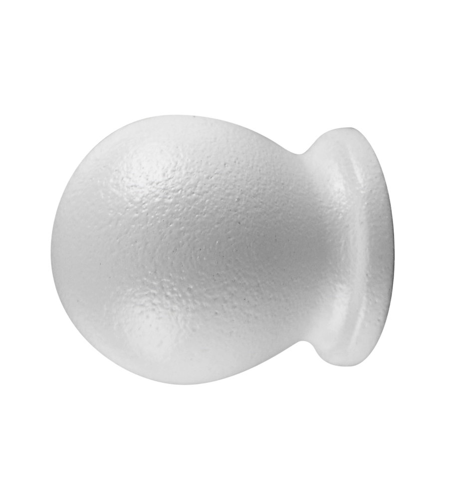 2 POMOLI BOCCIA BIANCHI TERMINALE PER TUBO TENDE DIAMETRO 13 MM