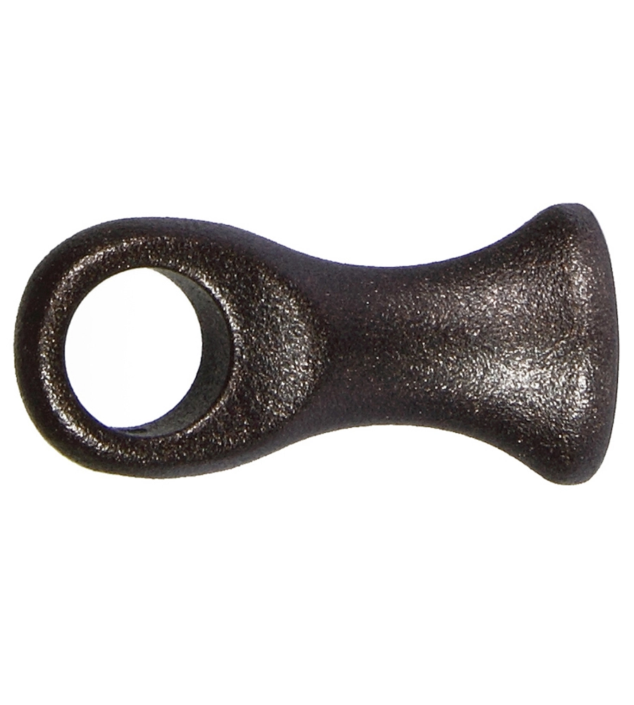 2 SUPPORTI DA 50 MM COLORE RUGGINE PER TUBO TENDE DIAMETRO 13 MM