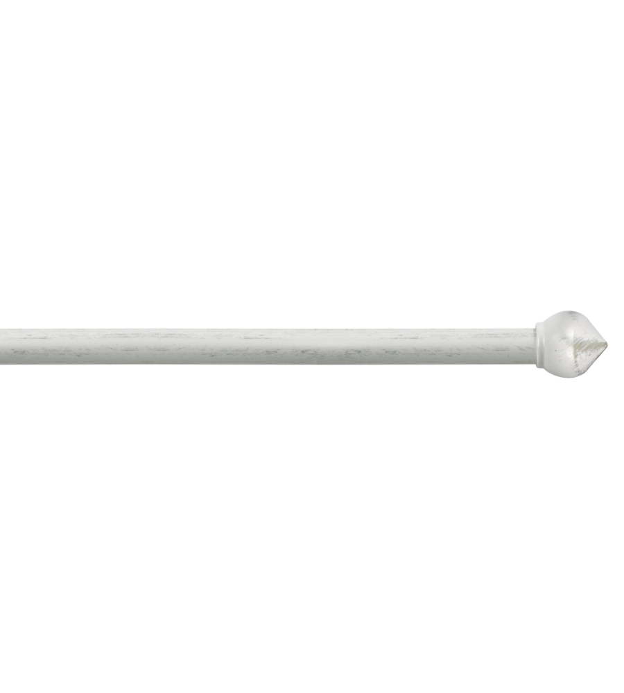 TUBO TENDA IN ACCIAIO COLORE AVORIO ORO ESTENSIBILE DA 120 A 210 CM. CON TERMINALE A BULBO
