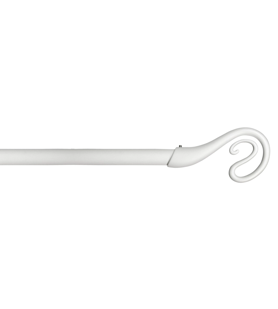 TUBO TENDA IN ACCIAIO COLORE BIANCO ESTENSIBILE DA 120 A 210 CM. CON TERMINALE NAIROBI