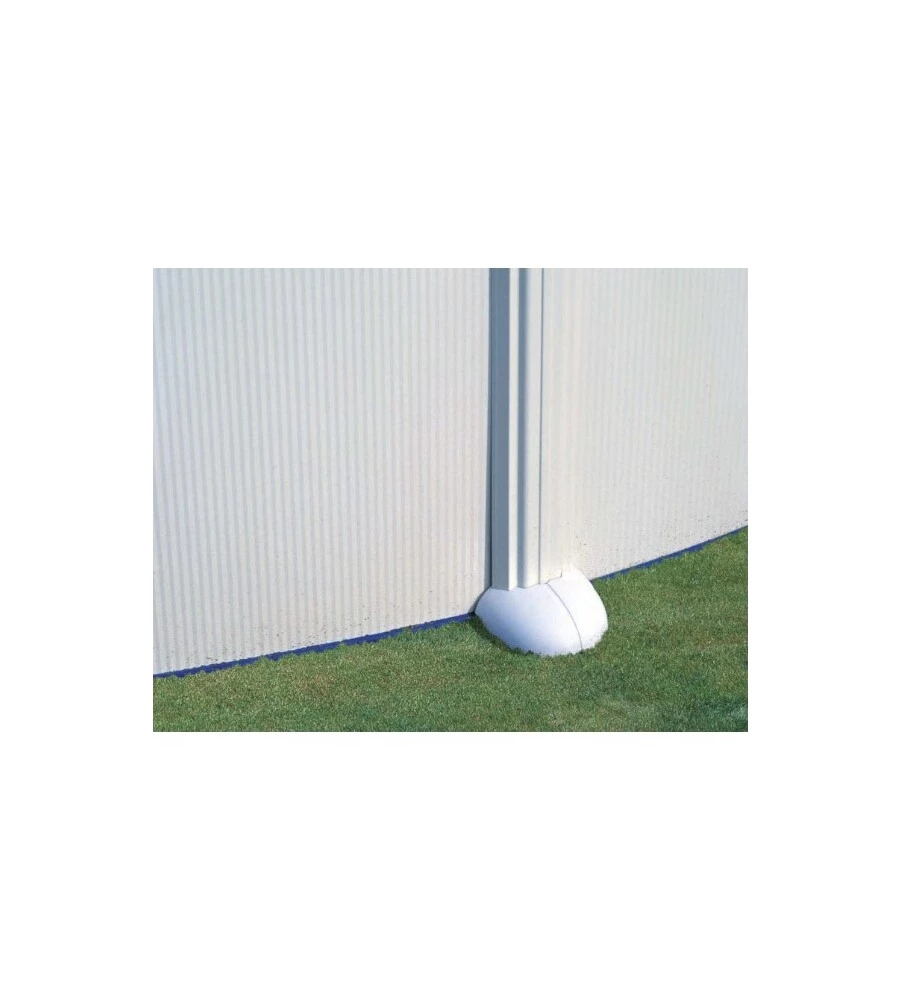 PISCINA FUORI TERRA OVALE GRE "ATLANTIS" IN ACCIAIO COLORE BIANCO 610X375X132 - COD. KITPROV618