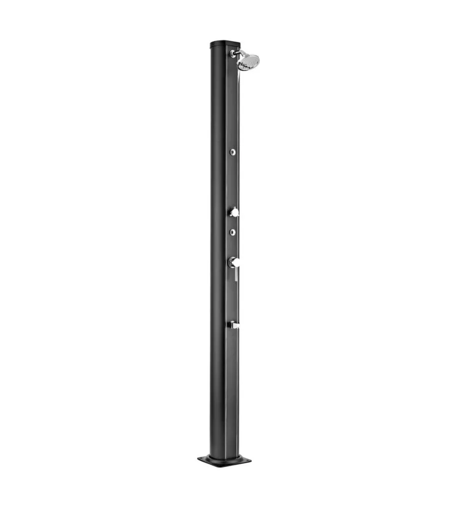 DOCCIA SOLARE PER GIARDINO GRE IN ALLUMINIO CON LAVAPIEDI E SPRUZZATORE 32 L - COD. AR1130