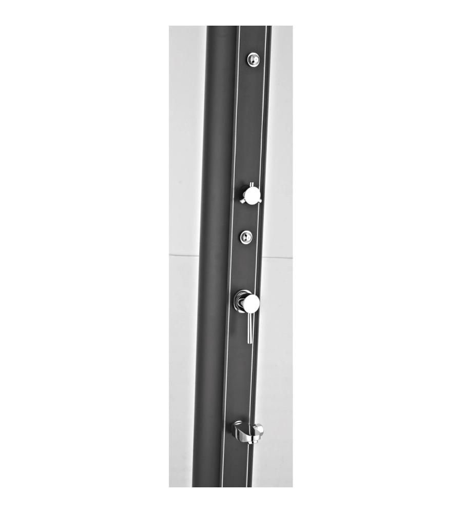 DOCCIA SOLARE PER GIARDINO GRE IN ALLUMINIO CON LAVAPIEDI E SPRUZZATORE 32 L - COD. AR1130