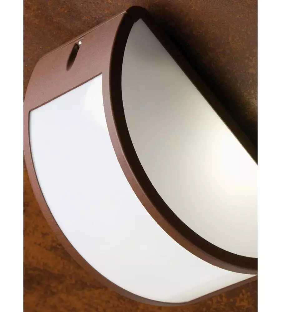 APPLIQUE APERTA IN ALLUMINIO PER ESTERNO - COLORE CORTEN.