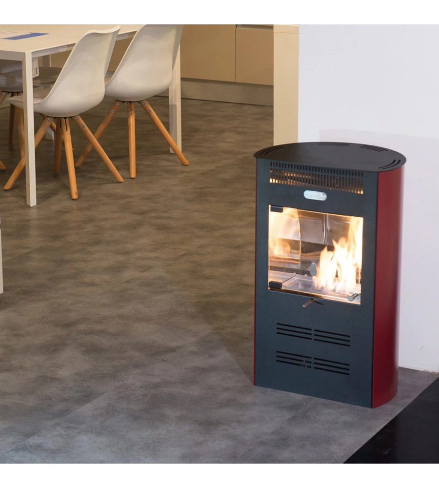 STUFA A BIOETANOLO VENTILATA TECNO AIR SYSTEM "RUBY ELEGANCE" BORDEAUX 3 KW