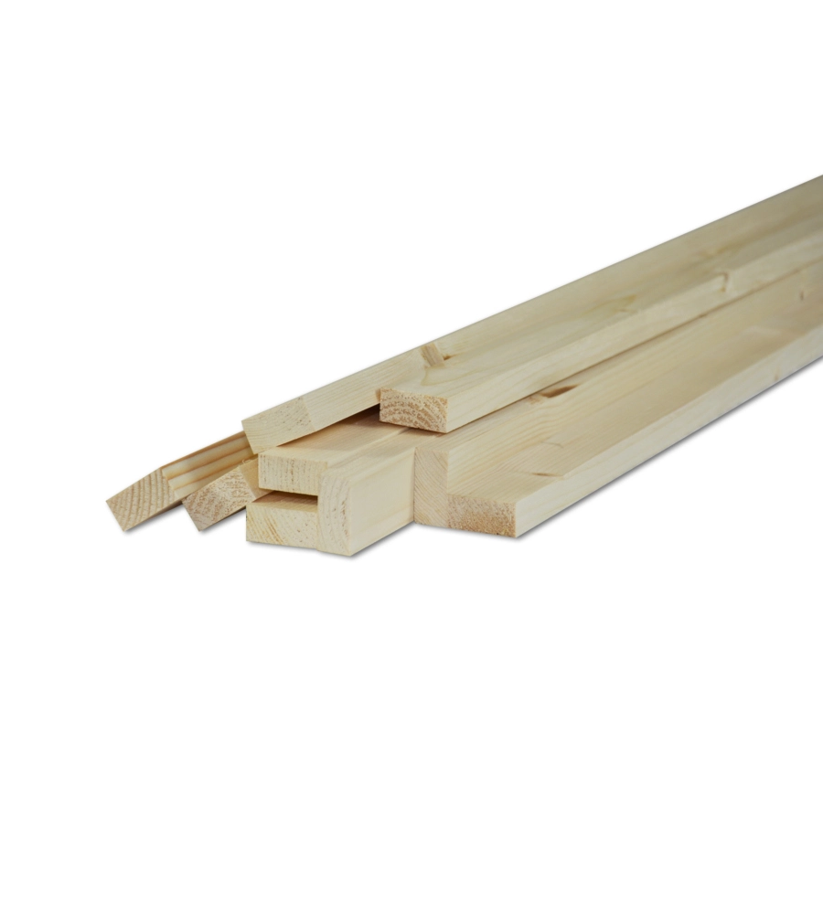 LISTELLO IN ABETE PIALLATO 15 X 30 X 2000 MM