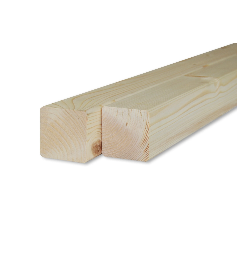 LISTELLO IN ABETE PIALLATO 80 X 80 X 3000 MM