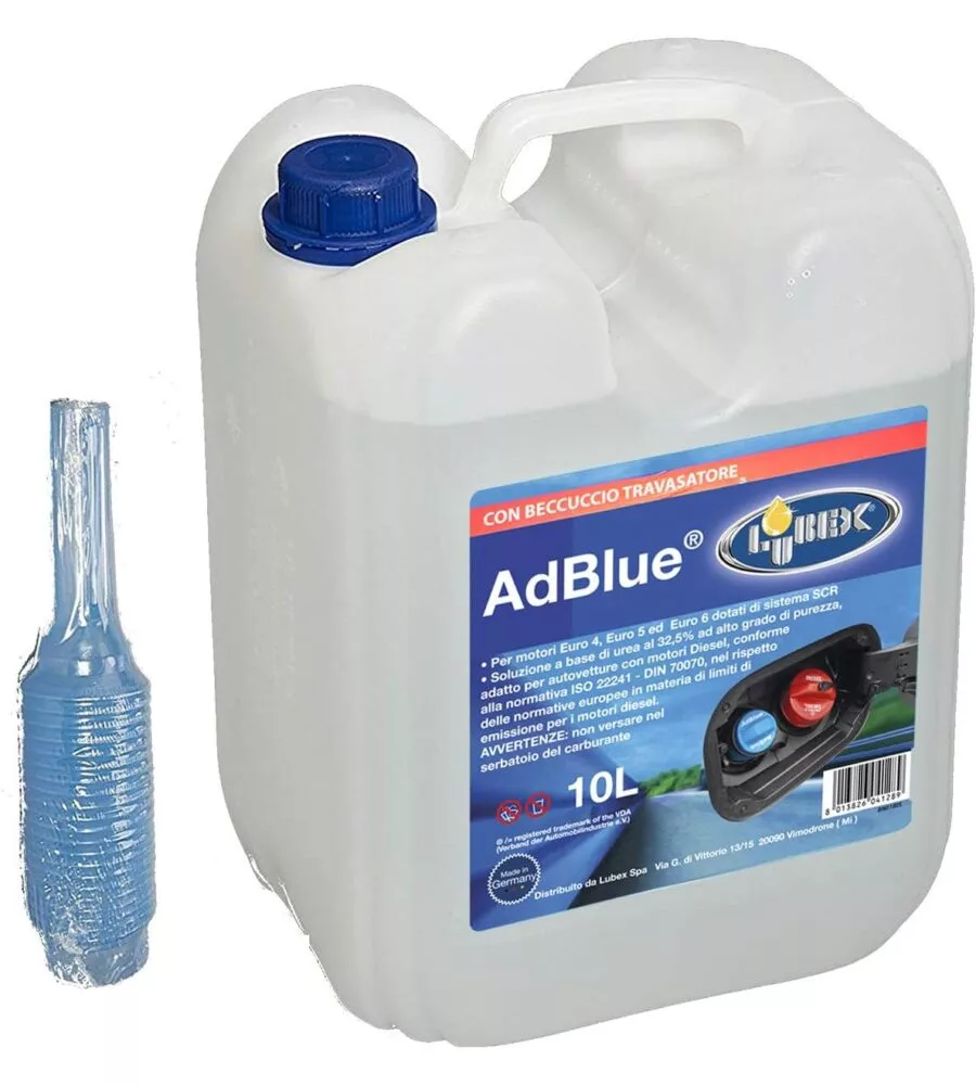 ADDITIVO AUTO ADBLUE PER MOTORI DIESEL EURO 4 - 5 - 6 10 LT