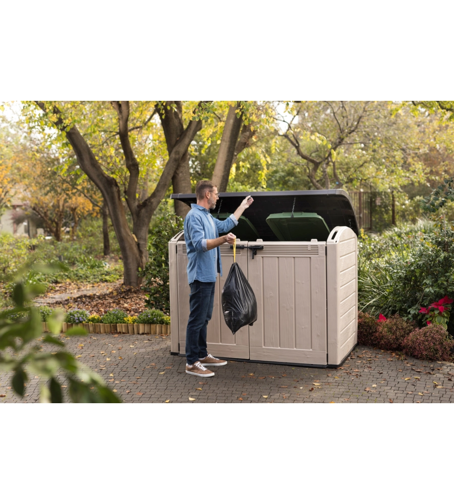 KETER - PORTA ATTREZZI MULTIUSO IN RESINA "STORE IT OUT ULTRA" - 2000 LT 177x113x134 CM BEIGE