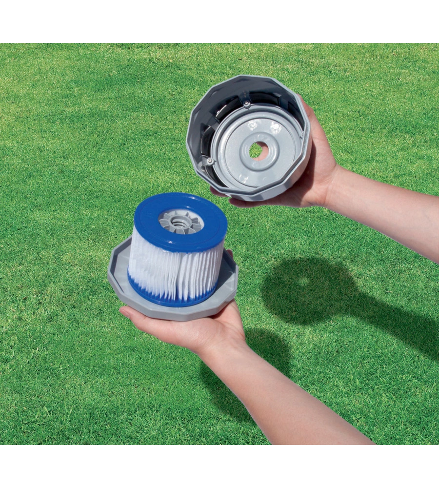 SET 2 PEZZI CARTUCCIA DI RICAMBIO PER FILTRO PER PISCINA IDROMASSAGGIO LAY-Z-SPA DI TIPO VI BESTWAY - COD. 60311
