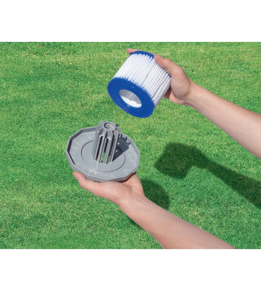 SET 2 PEZZI CARTUCCIA DI RICAMBIO PER FILTRO PER PISCINA IDROMASSAGGIO LAY-Z-SPA DI TIPO VI BESTWAY - COD. 60311