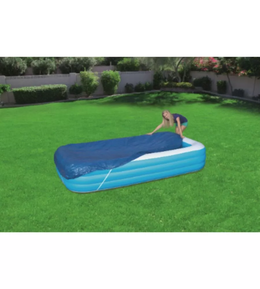 TELO DI COPERTURA PER PISCINA  A 2 O 3 ANELLI BESTWAY "FAMILY" - COD. 58108