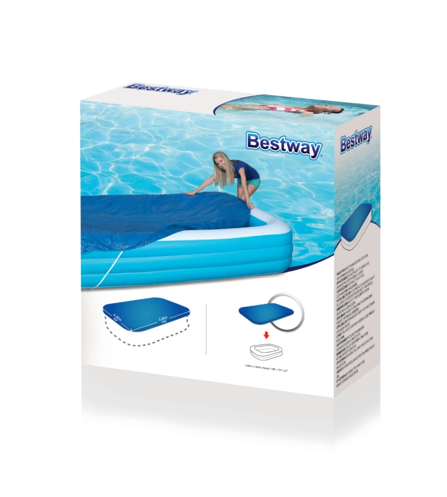 TELO DI COPERTURA PER PISCINA  A 2 O 3 ANELLI BESTWAY "FAMILY" - COD. 58108
