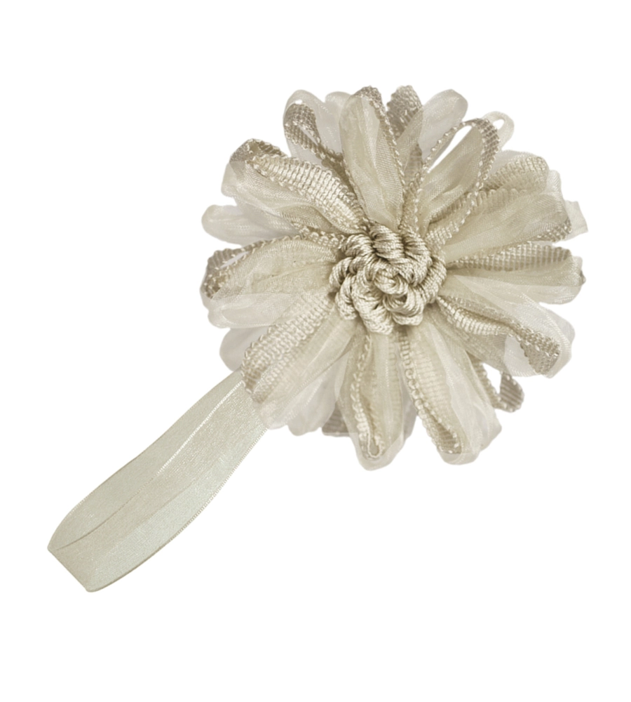 CALAMITA FIORE ORGANZA E NASTRO
