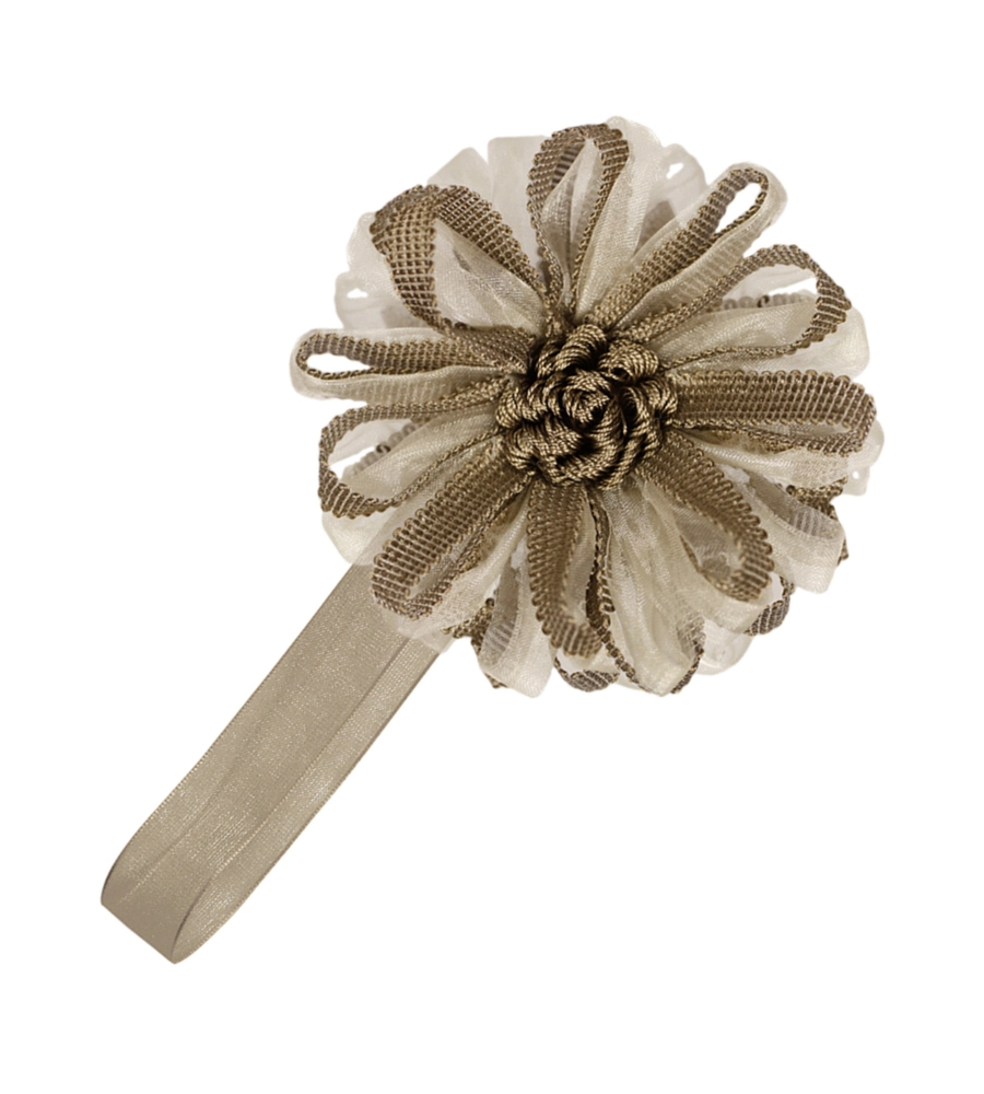 CALAMITA FIORE ORGANZA E NASTRO