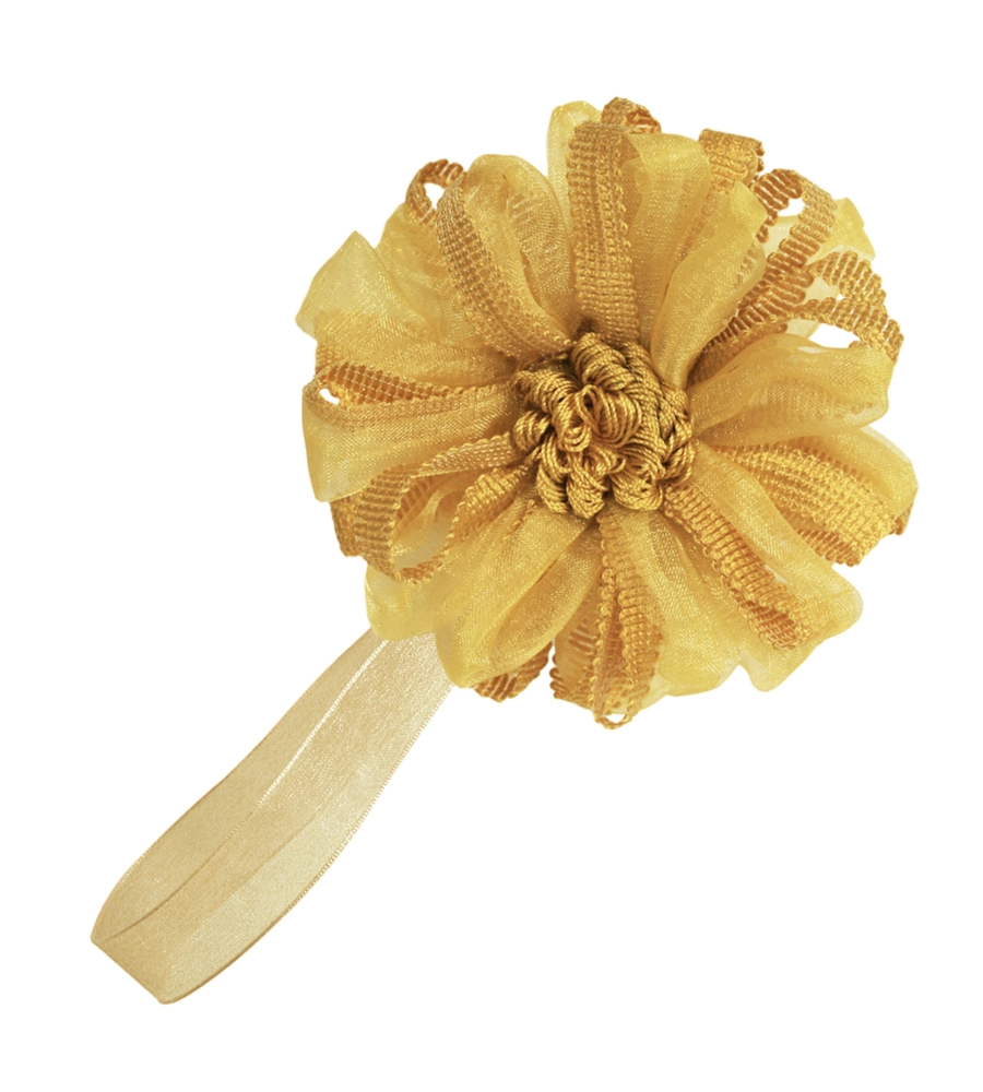 CALAMITA FIORE ORGANZA E NASTRO