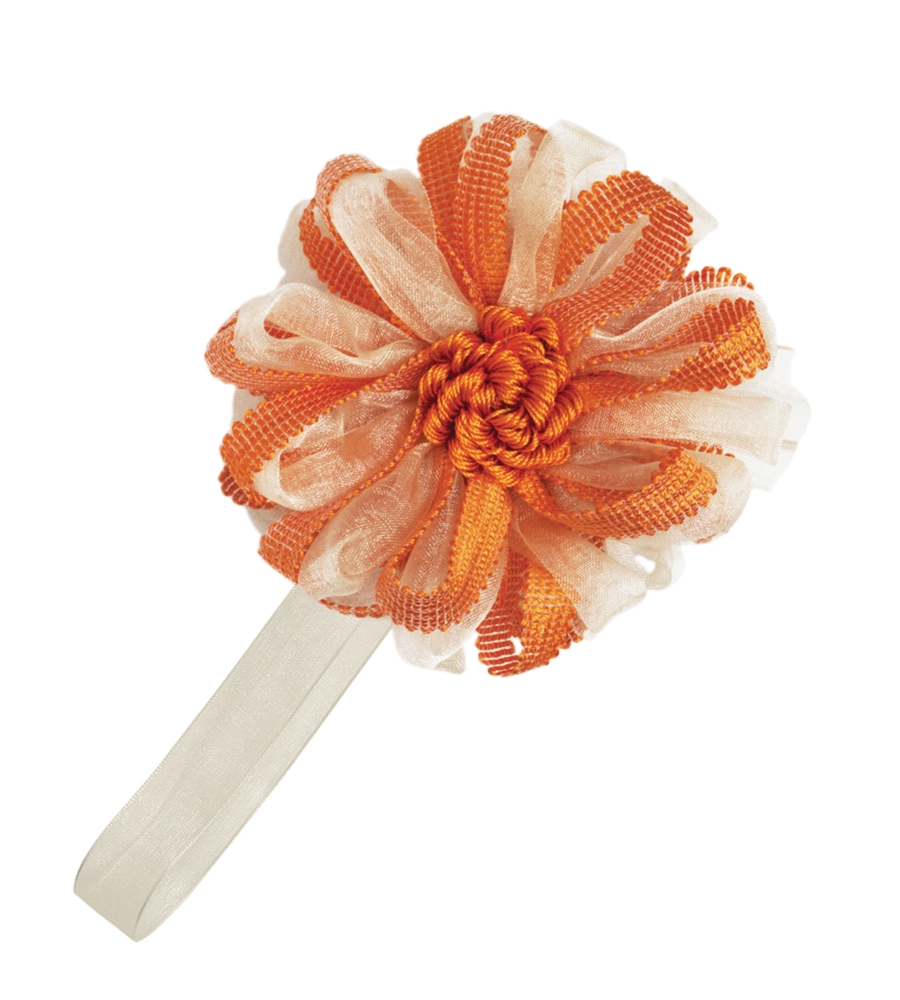 CALAMITA FIORE ORGANZA E NASTRO