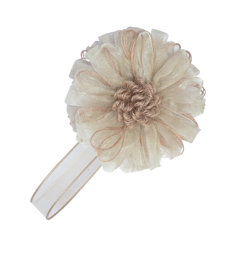 CALAMITE FIORE ORGANZA E JUTA