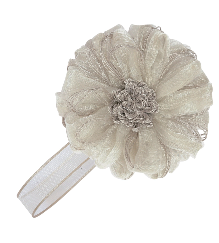 CALAMITE FIORE ORGANZA E LINO