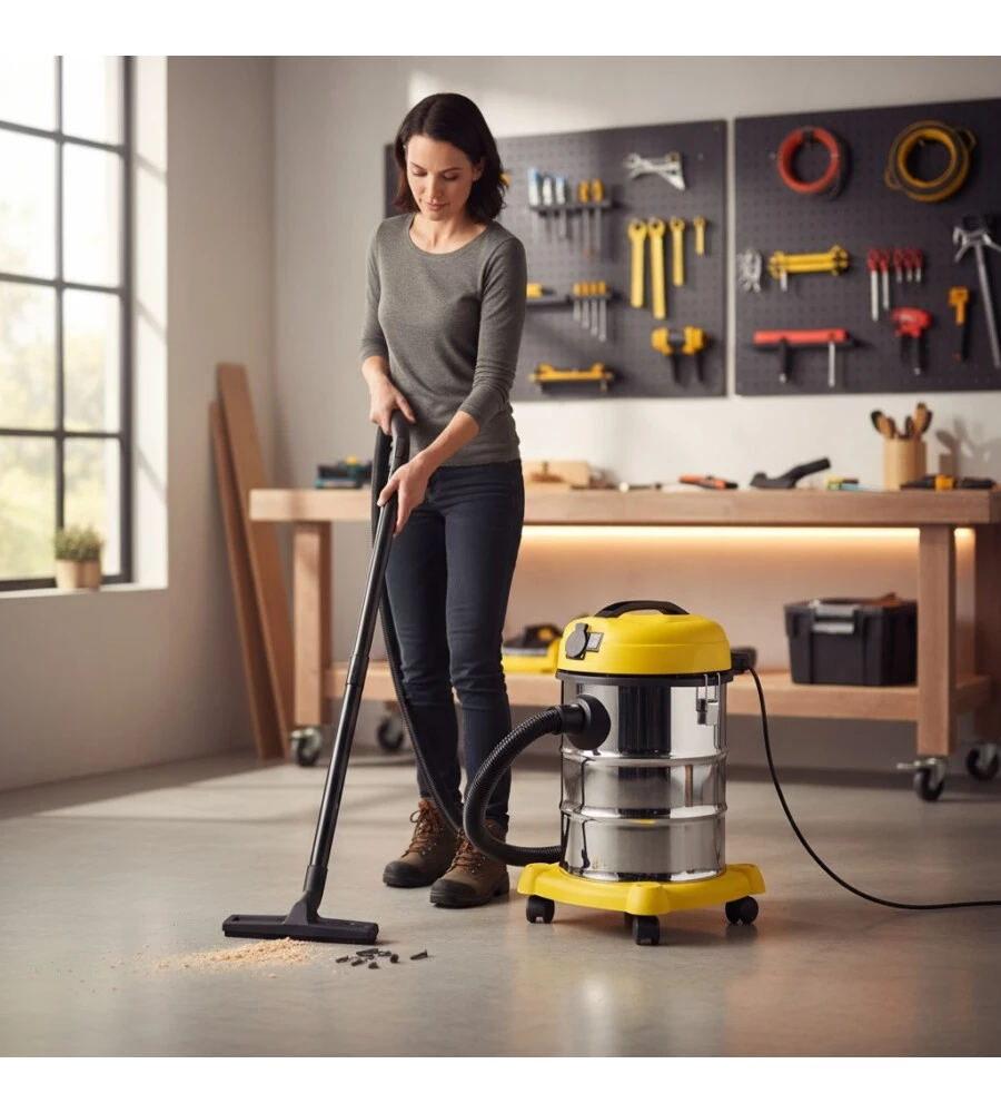 ASPIRATORE SOLIDI LIQUIDI ELETTRICO SYSTEM+ 1200W 30 LT 33 L/S