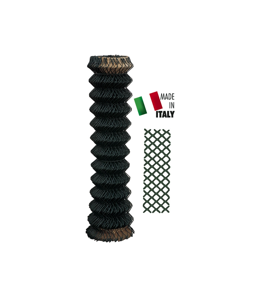 GRIGLIA PLASTICATA VERDE MAGLIA 50X50 MM H.200 CM 20 MT