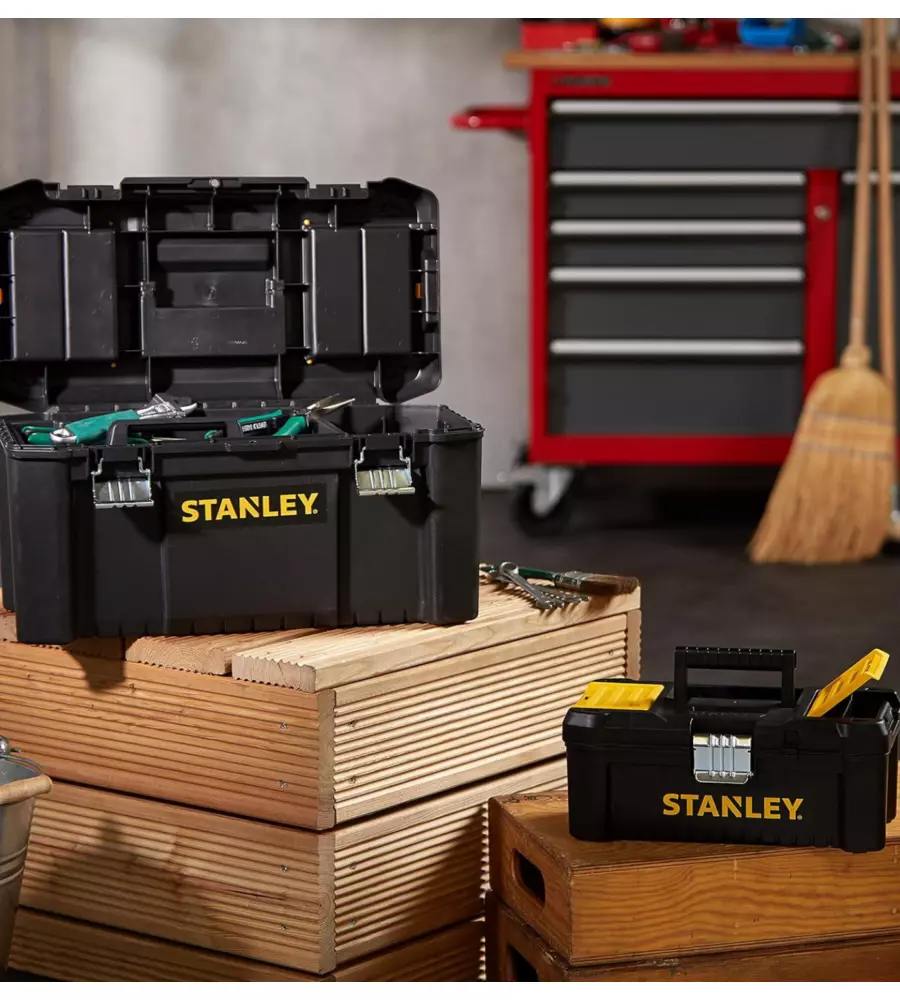 Set di 2 cassette porta utensili Stanley "Essential" 19" e 12"