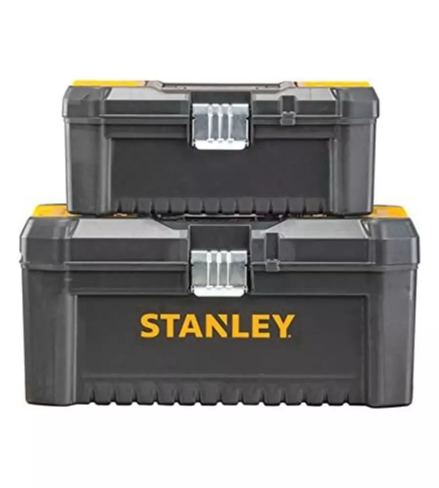 Set di 2 cassette porta utensili Stanley "Essential" 19" e 12"