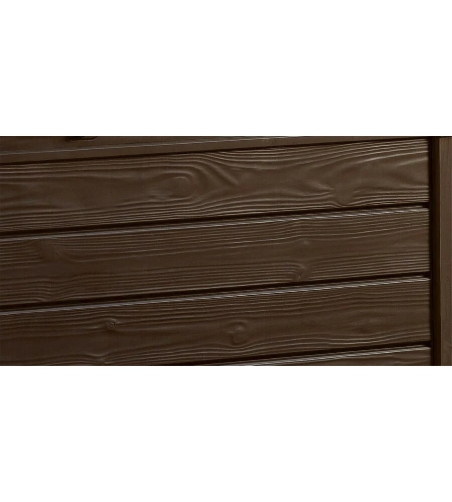BAULE DA ESTERNO KETER "BRIGHTWOOD" IN RESINA MARRONE EFFETTO LEGNO 454 LT 145X69,7X60,3 CM