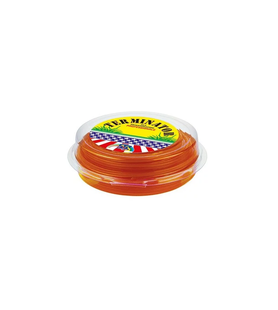 FILO PROFESSIONALE QUADRATO PER DECESPUGLIATORI MANIVER "TERMINATOR" 2,4 MM X 15 M