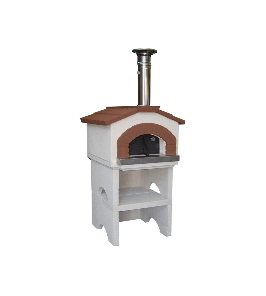 FORNO PIZZA A LEGNA IN CEMENTO LINEA VZ "GARDEN CHEF" 94X103X207 CM