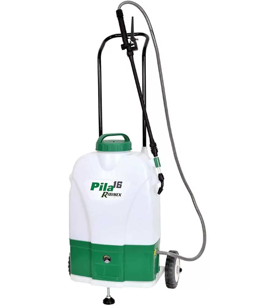 NEBULIZZATORE RIBIMEX ELETTRICO A BATTERIA CON RUOTE 16 LITRI "PILA 16".