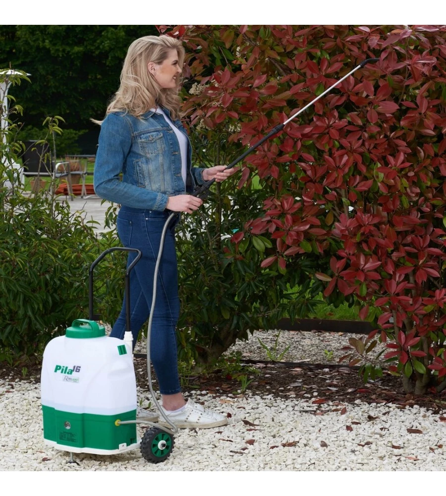 NEBULIZZATORE RIBIMEX ELETTRICO A BATTERIA CON RUOTE 16 LITRI "PILA 16".