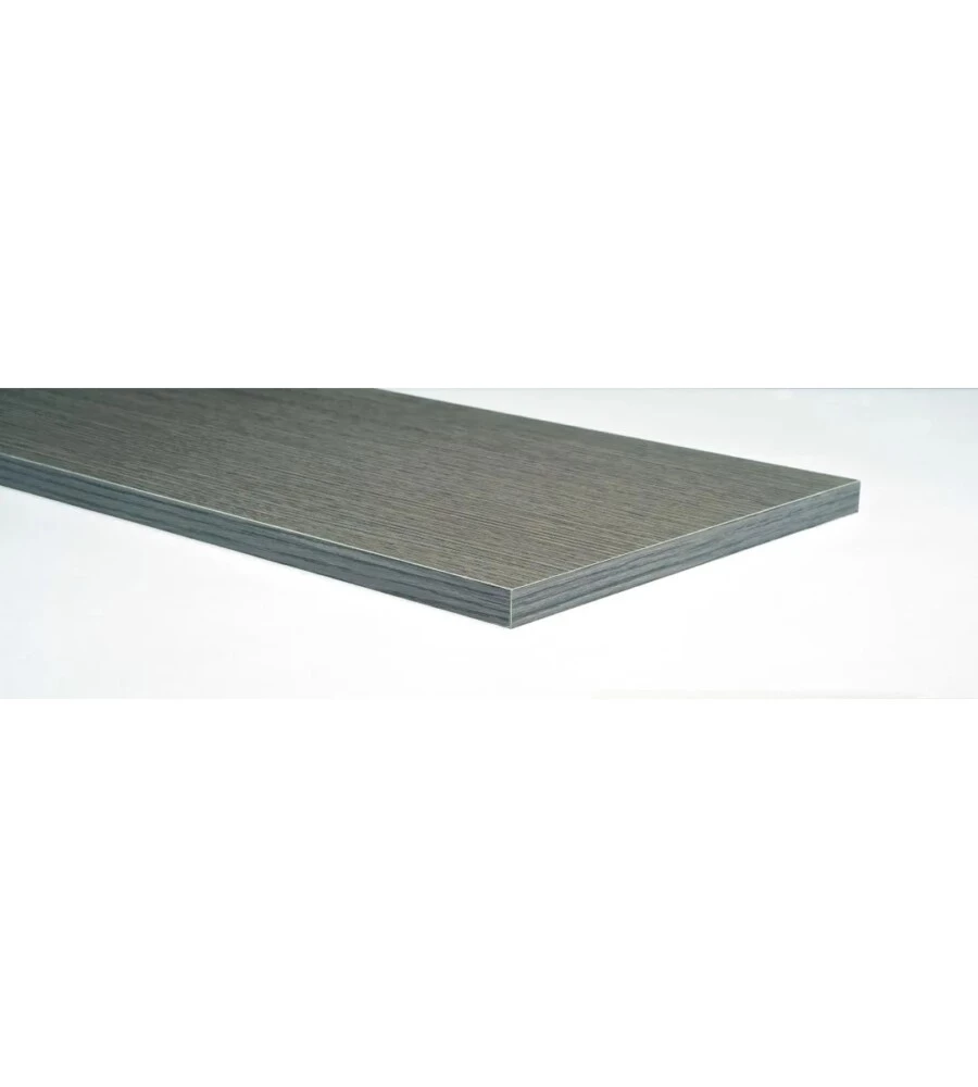 MENSOLA IN LEGNO TRUCIOLARE NOBILITATO ROVERE GRIGIO, 1000X600X18 MM