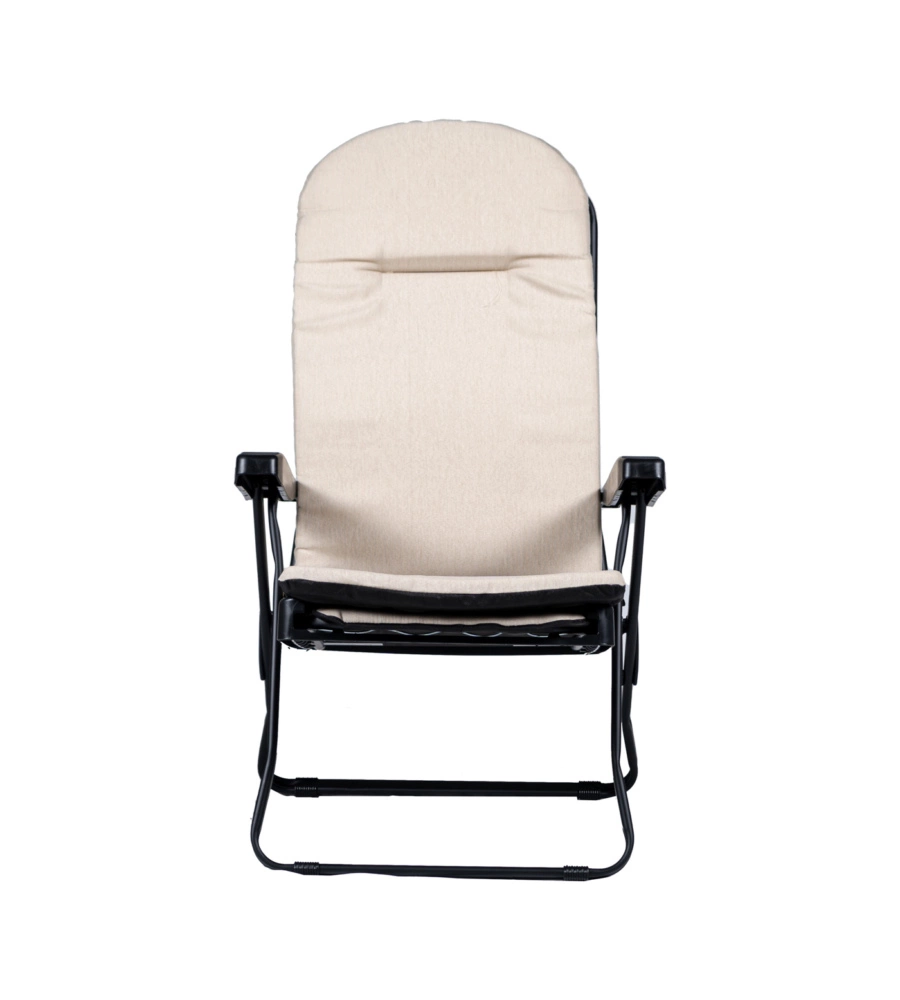 SDRAIO DA ESTERNO PIEGHEVOLE RECLINABILE BEIGE 171X60X63 CM
