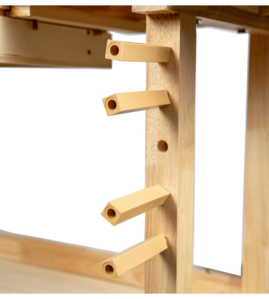 BANCO DA LAVORO EASY SYSTEM IN LEGNO DI QUERCIA 148X61x86CM