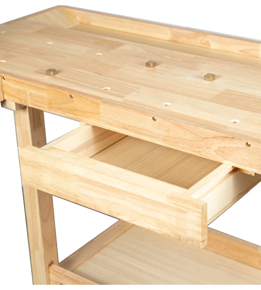 BANCO DA LAVORO EASY SYSTEM IN LEGNO DI QUERCIA 148X61x86CM